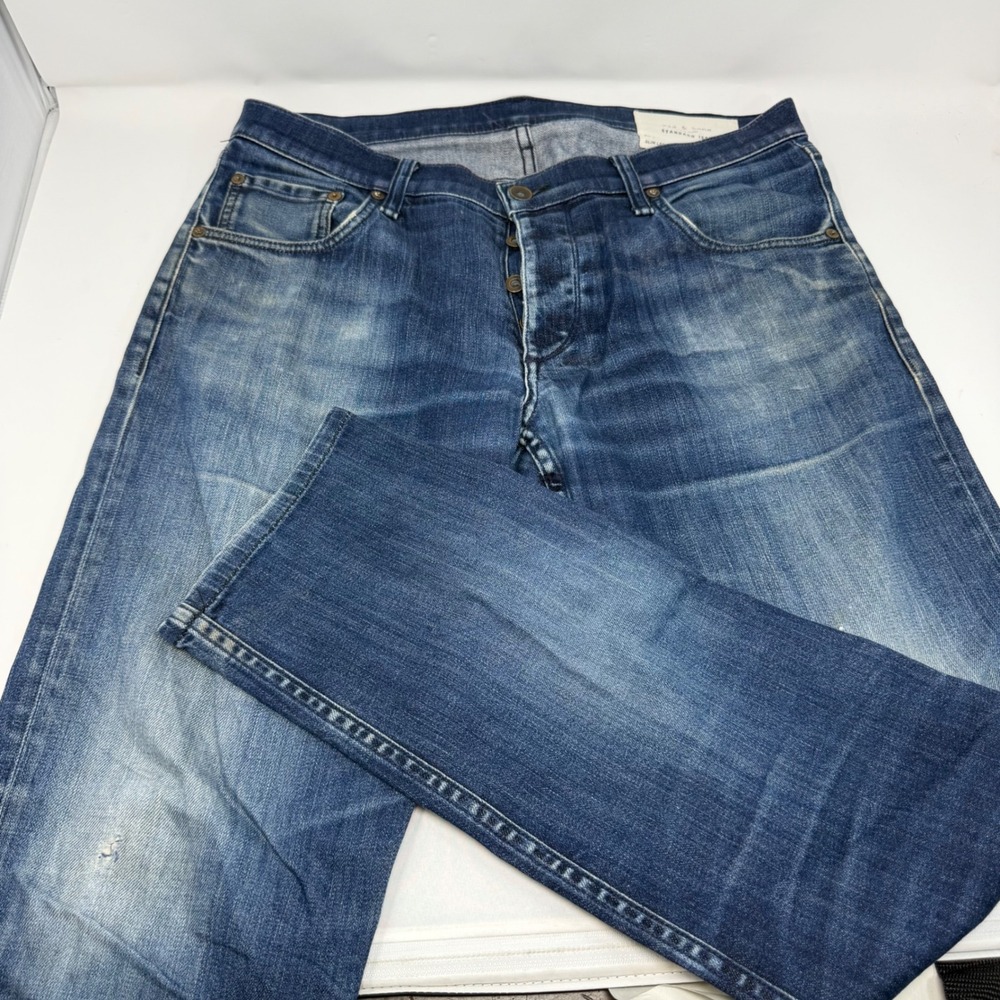 Rag & Bone Fit 2 Standard‎ Issue Slim Leg Jeans 32x30 Tonal Rinse M1223K510TON